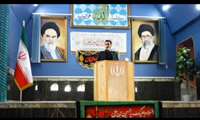 سخنرانی رییس مرکز آموزش فنی و حرفه‌ای شهرستان سلماس در مصلی امام خمینی(ره) پیش از خطبه های نمازجمعه