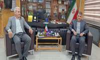 دیدار نعلبندی رئیس مرکز آموزش فنی و حرفه ای شهرستان اشنویه با سید علی ترابی فرماندار این شهرستان 