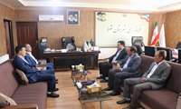 دیدار مصطفی زاده معاون آموزش، پژوهش و برنامه‌ریزی اداره کل آموزش فنی و حرفه‌ای استان آذربایجان غربی با، بابازاده فرماندار شهرستان شوط